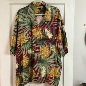 Tommy Bahama 100% Silk Camp Shirt.
